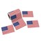 Patriotic Red, White and Blue American Flag Sticker Roll 100 Pieces 3x2 Inch